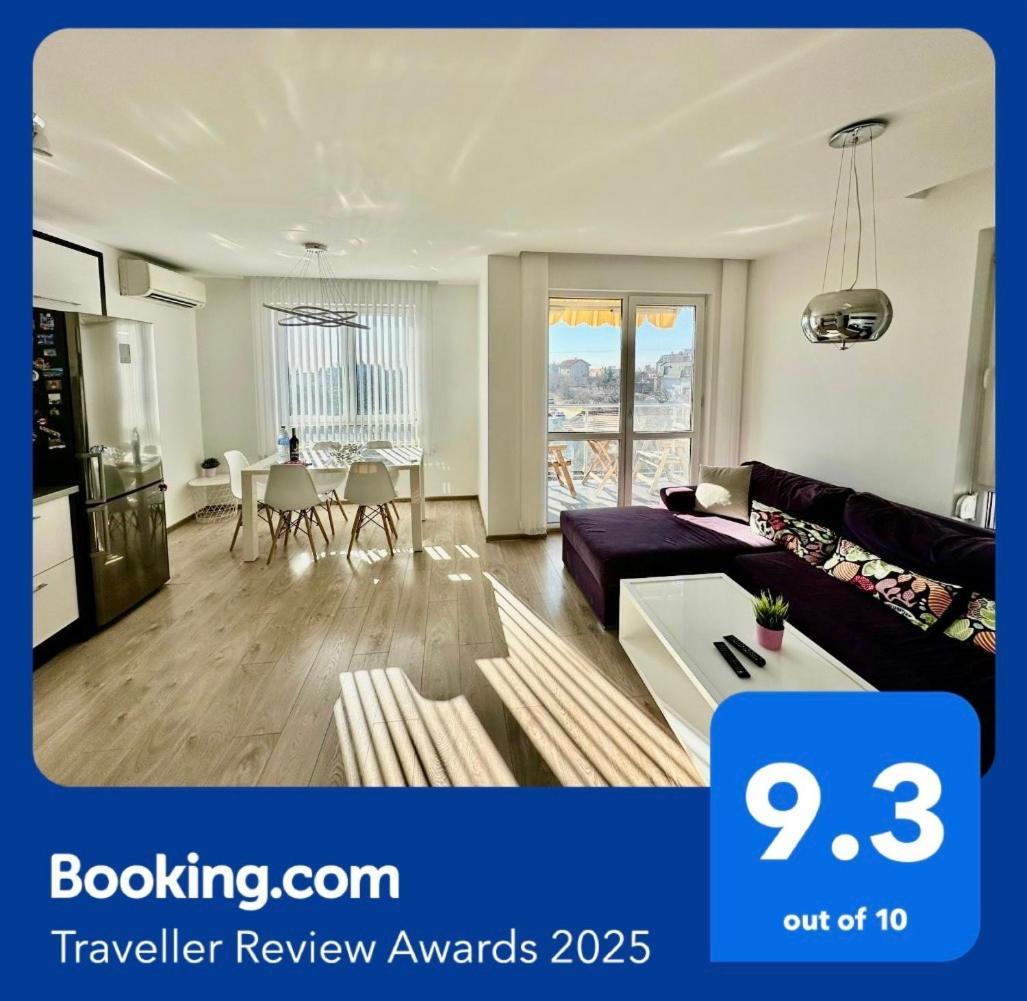 Briz Apartment; 2 Bdr; 6 Guests; Private Parking Варна Экстерьер фото
